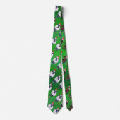Schapen in Santa Hat op groen Stropdas (Voorkant)