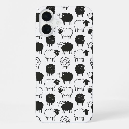 Schapen iPhone Hoesje (Achterkant)