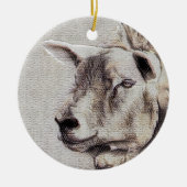 SCHAPEN KERAMISCH ORNAMENT (Voorkant)