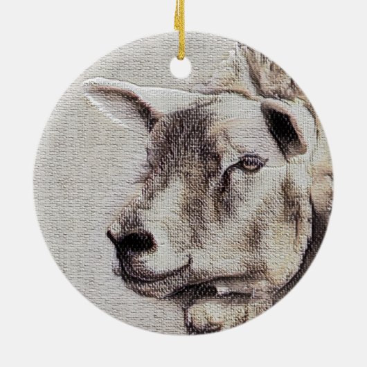 SCHAPEN KERAMISCH ORNAMENT (Achterkant)