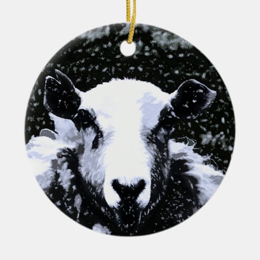 SCHAPEN KERAMISCH ORNAMENT (Voorkant)