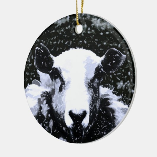 SCHAPEN KERAMISCH ORNAMENT (Links)