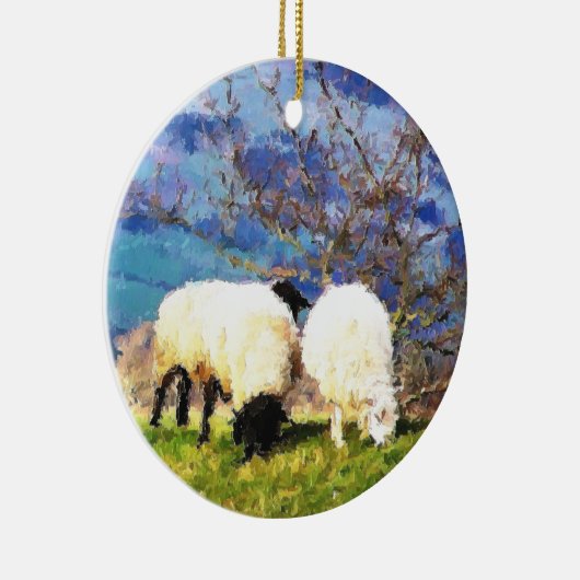 SCHAPEN KERAMISCH ORNAMENT (Rechts)