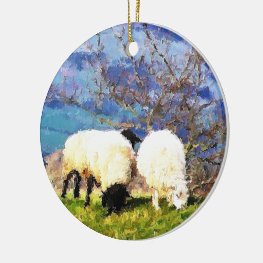 SCHAPEN KERAMISCH ORNAMENT (Links)