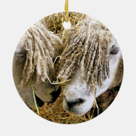 SCHAPEN KERAMISCH ORNAMENT (Achterkant)