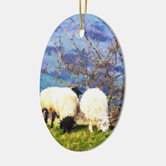 SCHAPEN KERAMISCH ORNAMENT (Links)