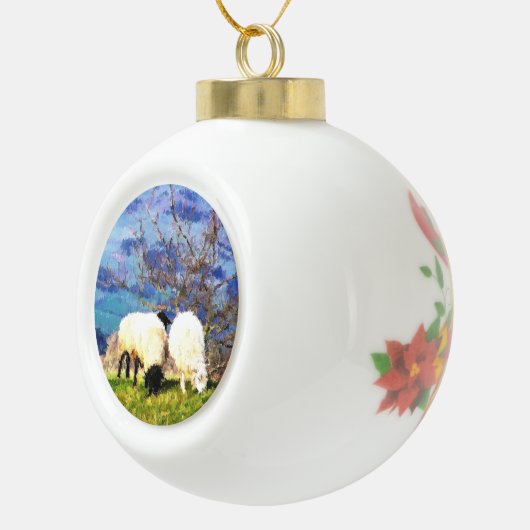 SCHAPEN KERAMISCHE BAL ORNAMENT (Rechts)