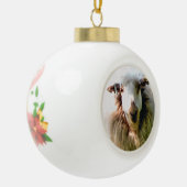 SCHAPEN KERAMISCHE BAL ORNAMENT (Links)
