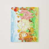 Schapen Kinderen Koe Legpuzzel (Verticaal)