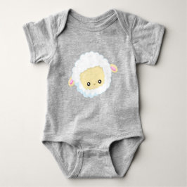 Schapen, kleine schapen, Baby schapen, witte schap Romper