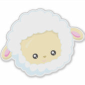 Schapen, kleine schapen, Baby schapen, witte schap Sticker (Voorkant)