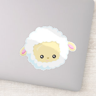 Schapen, kleine schapen, Baby schapen, witte schap Sticker