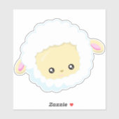 Schapen, kleine schapen, Baby schapen, witte schap Sticker (Vel)