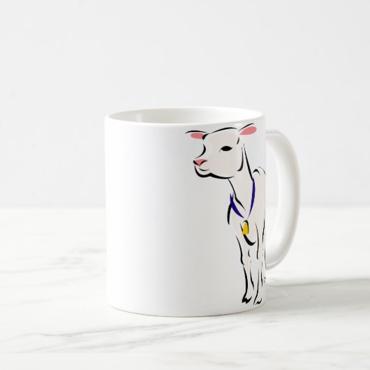 Schapen Koffiemok (Voorkant rechts)