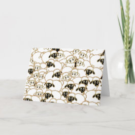 Schapen kudde, wensen ooien een vrolijk kerstfeest feestdagen kaart