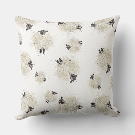  schapen kussen (Achterkant)