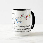 Schapen-/lamsverhoortwistergedicht Mok (Voorkant rechts)