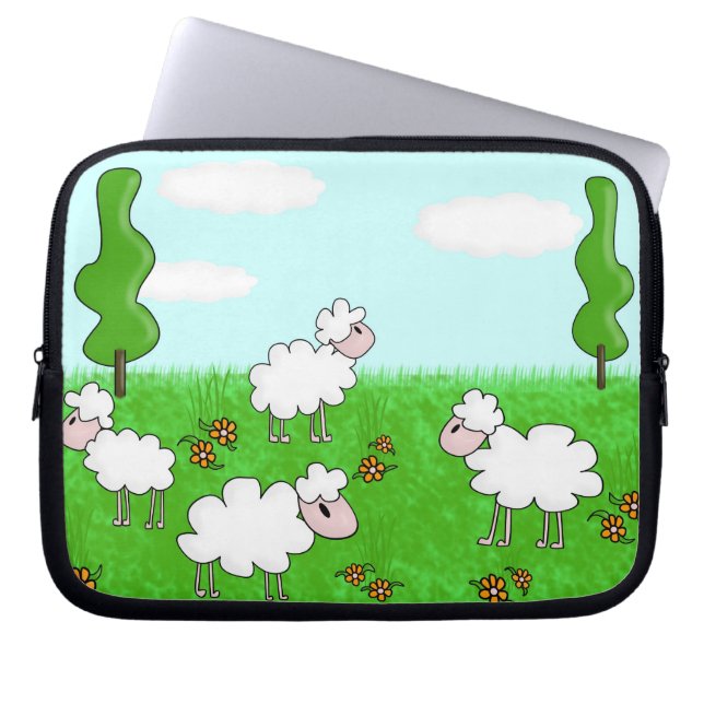 Schapen Laptop Sleeve (Voorkant)