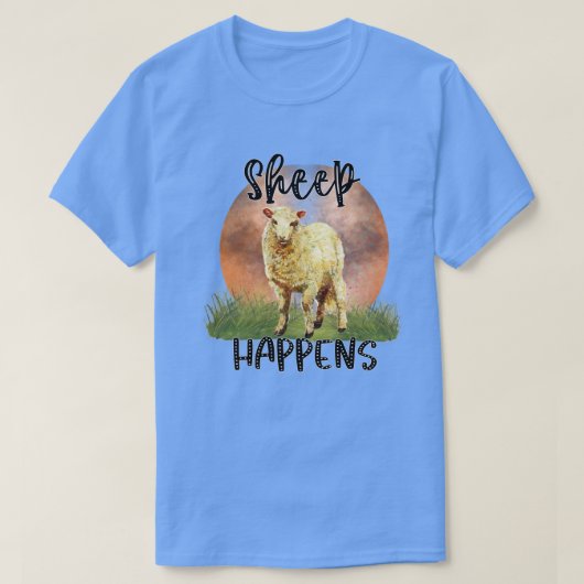 Schapen maken grafisch t-shirt (Design voorkant)