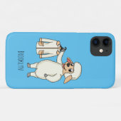 Schapen met een jasje cartoon Case-Mate iPhone case (Achterkant (horizontaal))