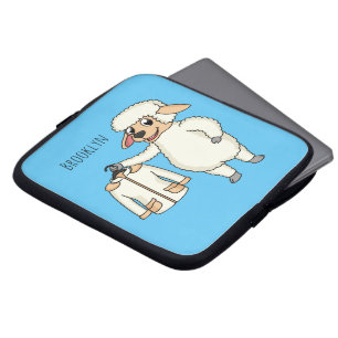 Schapen met een jasje cartoon laptop sleeve