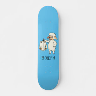 Schapen met een jasje cartoon persoonlijk skateboard