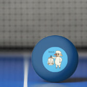 Schapen met een jasje cartoon pingpongbal (Net)