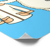 Schapen met een jasje cartoon poster (Hoek)