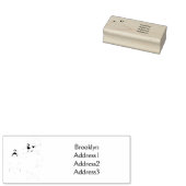 Schapen met een jasje cartoon rubberstempel (Gestempeld)