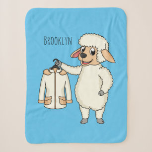Schapen met een jasje cartoon sherpa deken