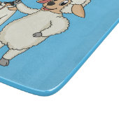 Schapen met een jasje cartoon snijplank (Hoek)