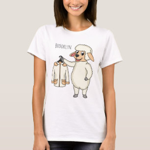 Schapen met een jasje cartoon t-shirt