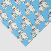 Schapen met een jasje cartoon tissuepapier (Detail)