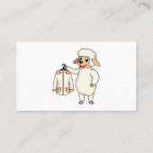 Schapen met een jasje cartoon visitekaartje (Achterkant)