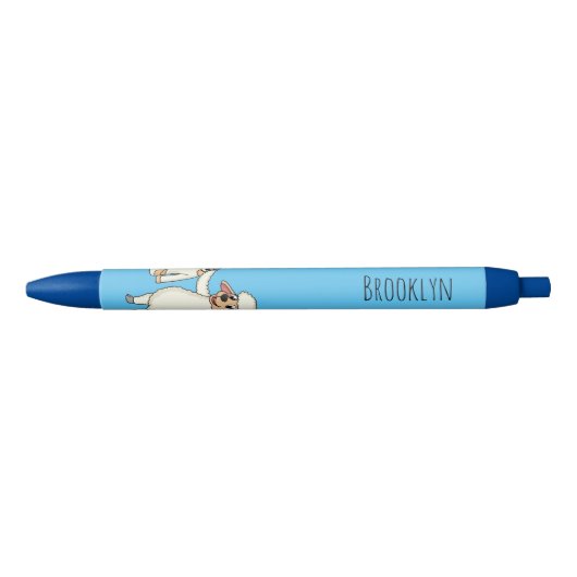 Schapen met een jasje cartoon zwarte inkt pen (Voorkant)