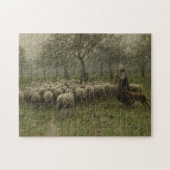 Schapen met een kudde schapen, Anton Mauve Legpuzzel (Horizontaal)