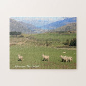 Schapen met een uitzicht, Queenstown NZ - Puzzle Legpuzzel (Horizontaal)