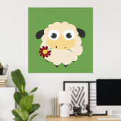 Schapen met een ventilator poster (Thuiskantoor)