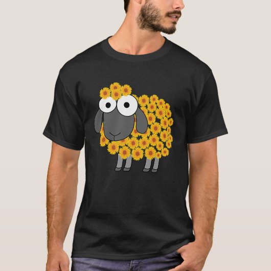 Schapen met een vetwerend Boerderij T-shirt (Voorkant)