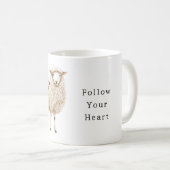 Schapen Met Rode Klaprozen Koffiemok (Voorkant rechts)