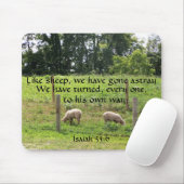 Schapen met Scriptmousepad Muismat (Met muis)