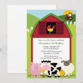 Schapen met verjaardagsfeestdag kaart (Voorkant / Achterkant)