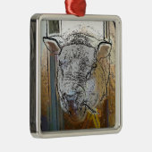 SCHAPEN METALEN ORNAMENT (Rechts)