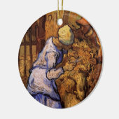 Schapen (na Millet) door Vincent van Gogh Keramisch Ornament (Links)