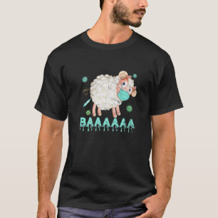 Schapen of schapen die antiVaccinemasschaap met F T-shirt