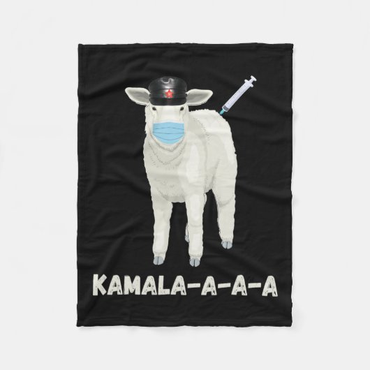 Schapen of schapen stemmen Kamala 2024 Fleece Deken (Voorkant)