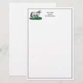 schapen Ooien landbouwhuisdieren Tekening C Briefpapier (Voorkant / Achterkant)
