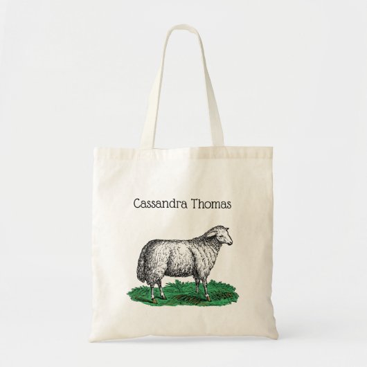  schapen Ooien landbouwhuisdieren Tekening C Tote Bag (Voorkant)