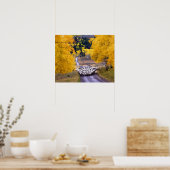 Schapen op Country Road Poster (Keuken)