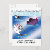 Schapen op de Ark Water Ski Briefkaart (Voorkant / Achterkant)